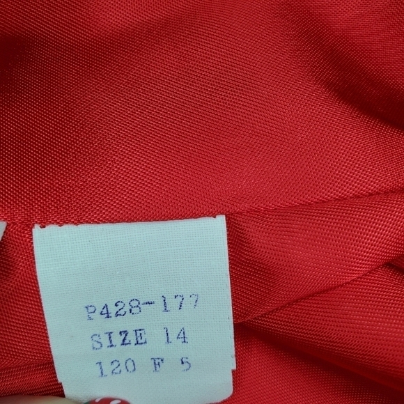 VTG Pendleton Blazer Suit Jacket Red Virgin Wool Lined Single Breasted Plus 14P - Picture 7 of 8